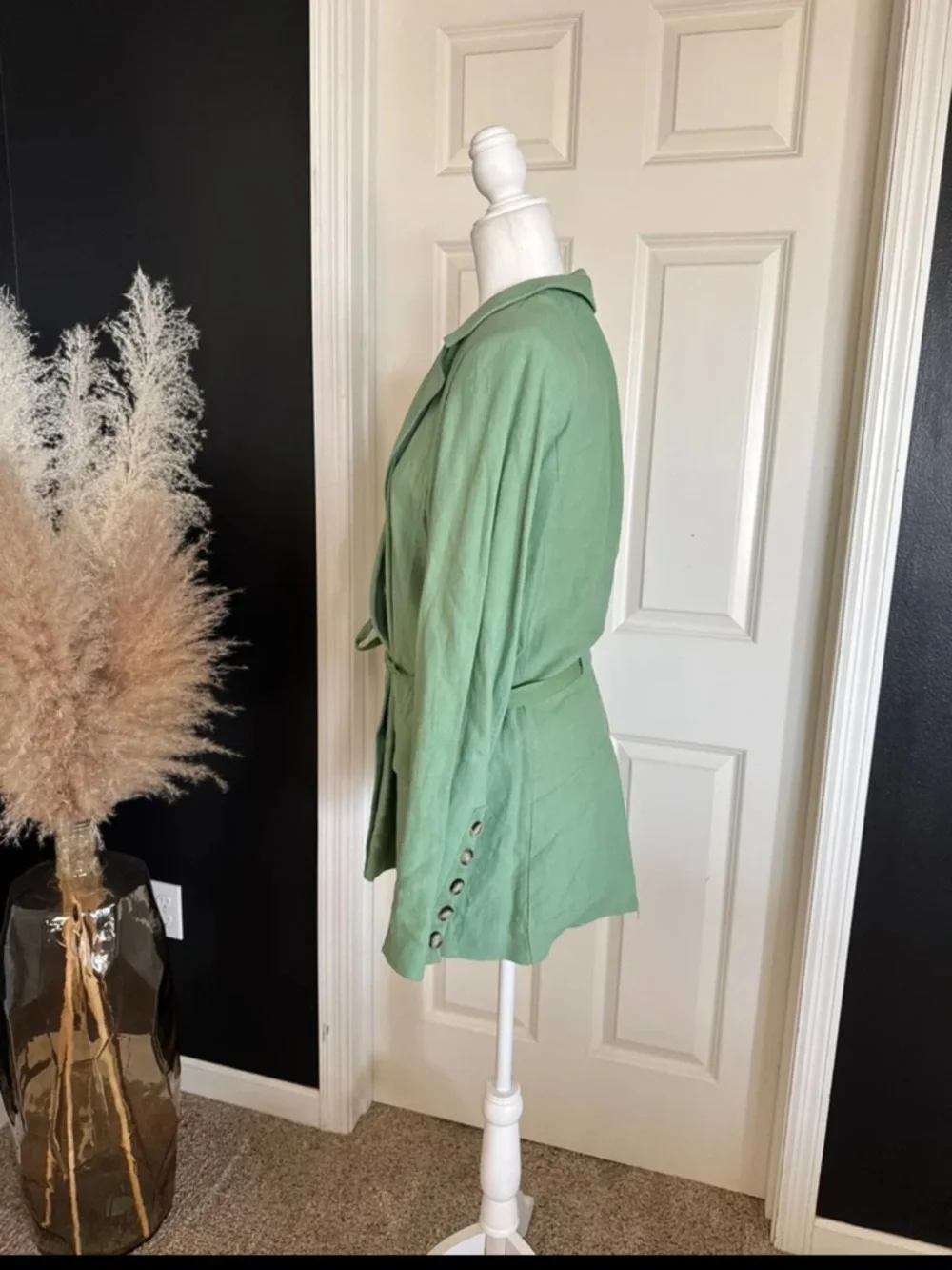 Free People Olivia Blazer in Grassland Oversized size Small - Picture 6 of 11